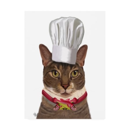 Fab Funky 'Cat Chef' Canvas Art,18x24